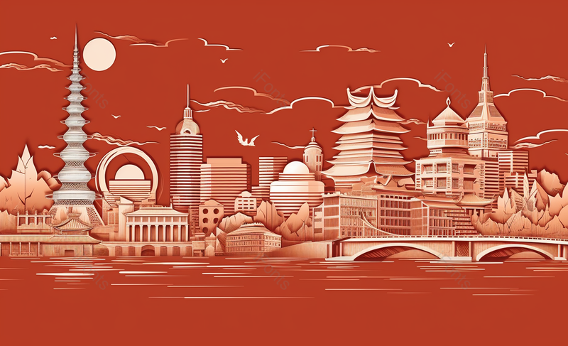 福州城市建筑,插画/手绘图,插画/手绘图库,插画/手绘图下载,插画/手绘